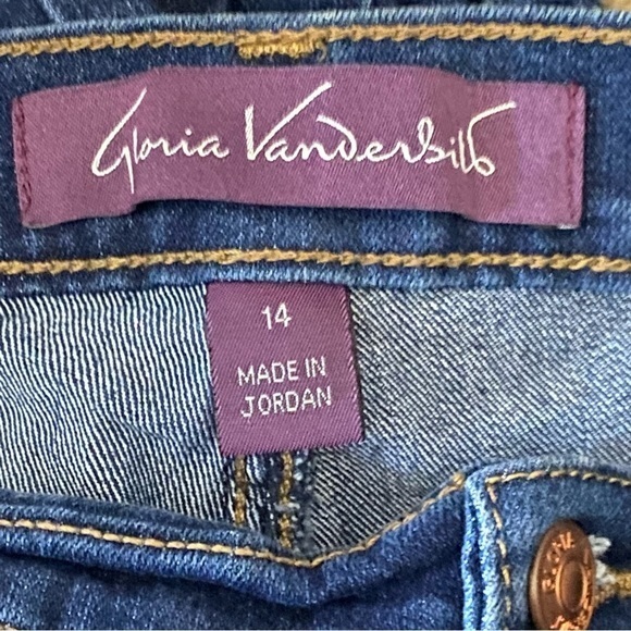 Gloria Vanderbilt Jeans Women’s 14 Average Blue Amanda‎ Dark Wash - Picture 3 of 12